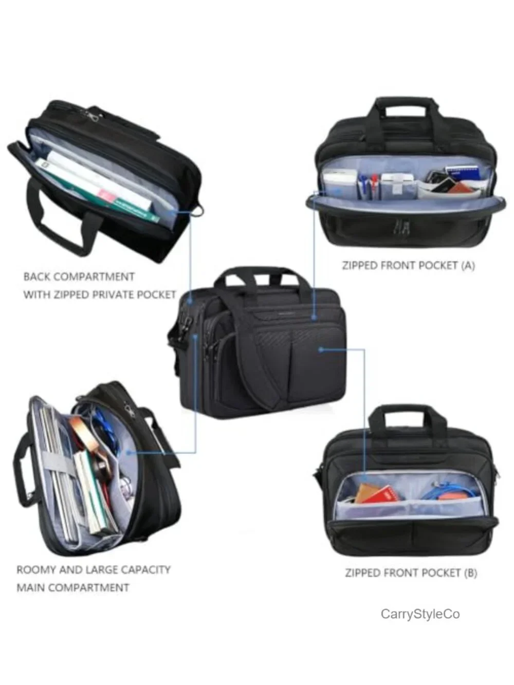 Expandable Laptop Briefcase 17.3
